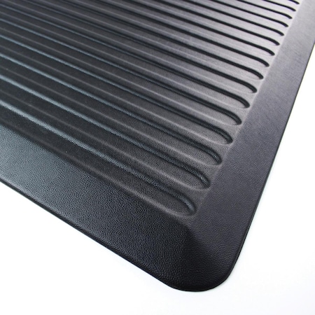 Back2Basics 24 x 72 in. AFS TEX 6000x Active Anti fatigue ChairMat, Black BA1872180
